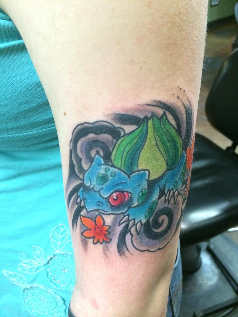 fyeahtattoos com my amazing bulbasaur drawn and done by fyeahtattoos com my amazing bulbasaur drawn and done by