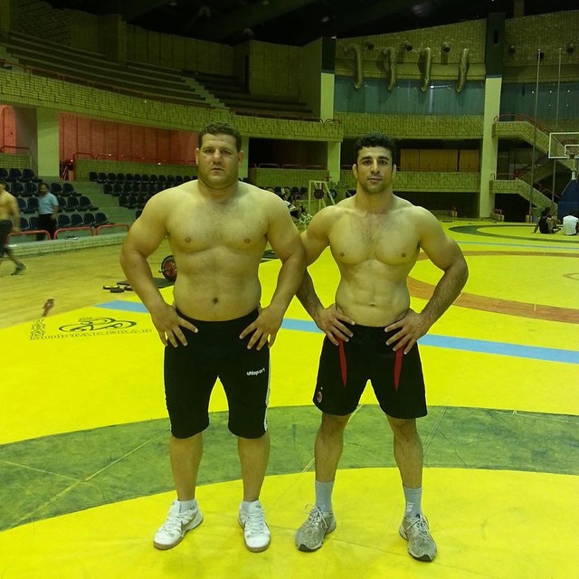 Left-Masoud Nemat Chekani-Iranian (Andimeshk) Wrestler