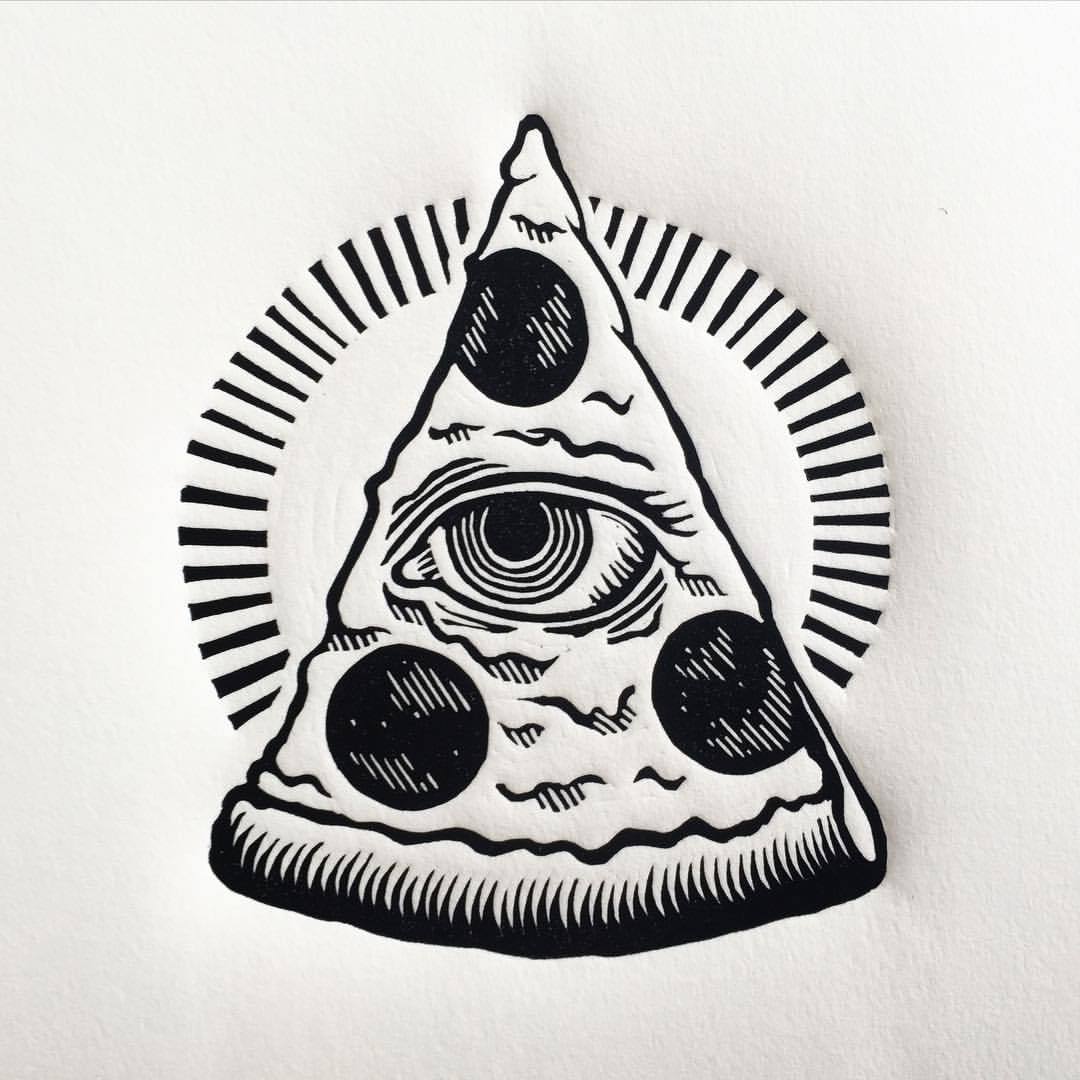 Image result for illuminati pizza