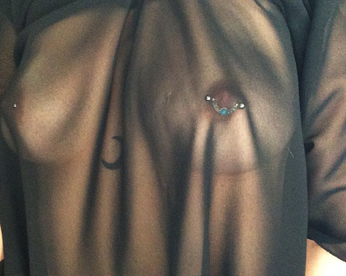 Pierced nipples flash