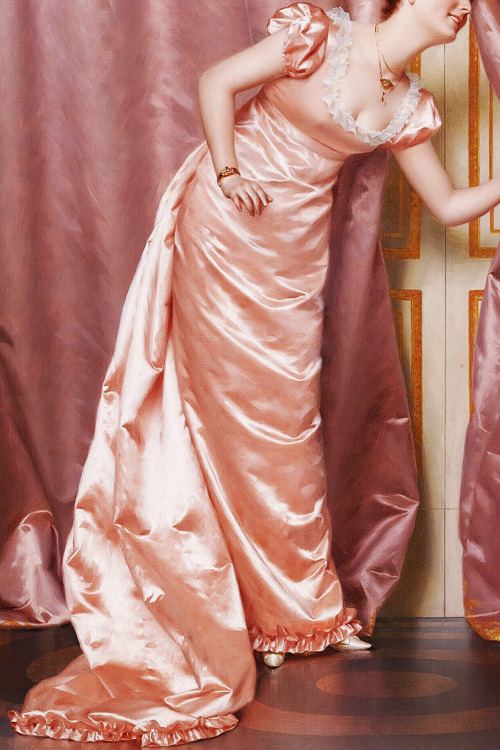 INCREDIBLE DRESSES IN ART (37/∞)Eavesdropping by Vittorio Reggianini
