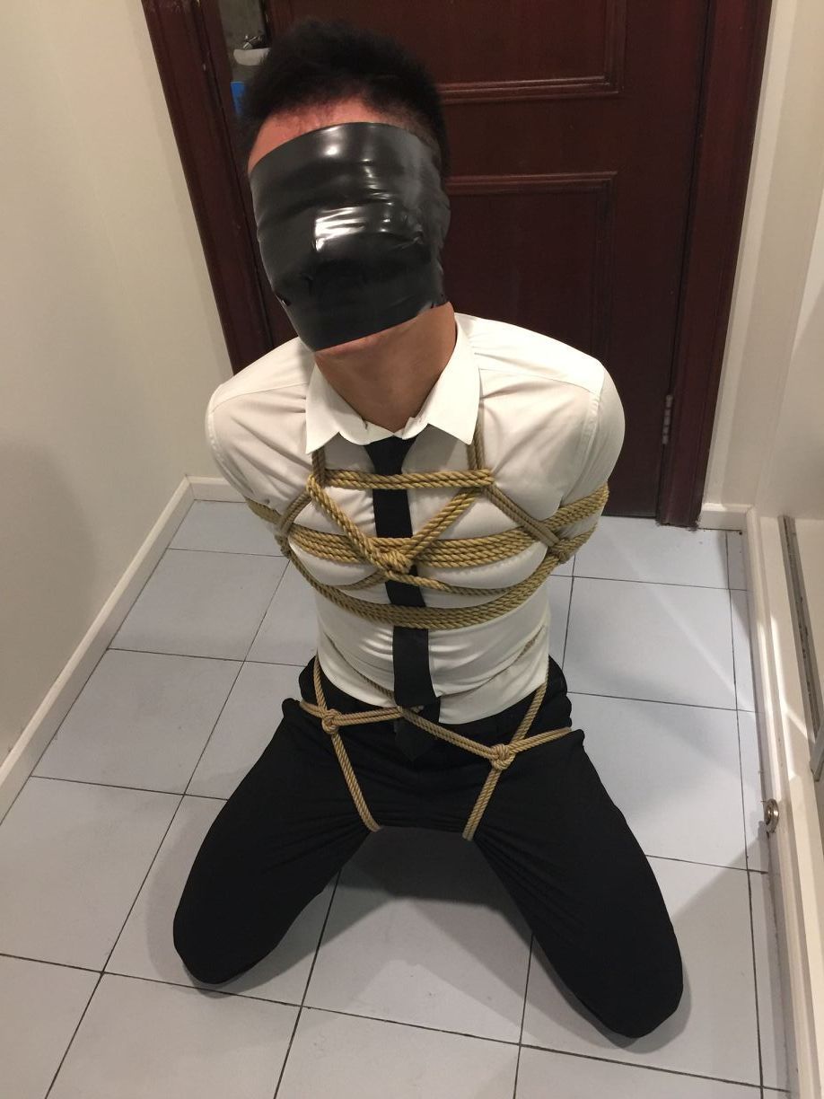 Boy tied up fucked