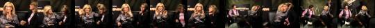 80slesbiab:  Kate McKinnon getting her hair pulled by a pornstar Nina Hartley     Kate’s reaction is honestly one of the funniest things ever. But like, girl, same. 