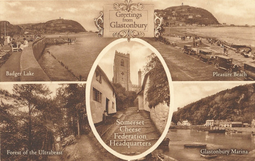 Glastonbury Tor postcard