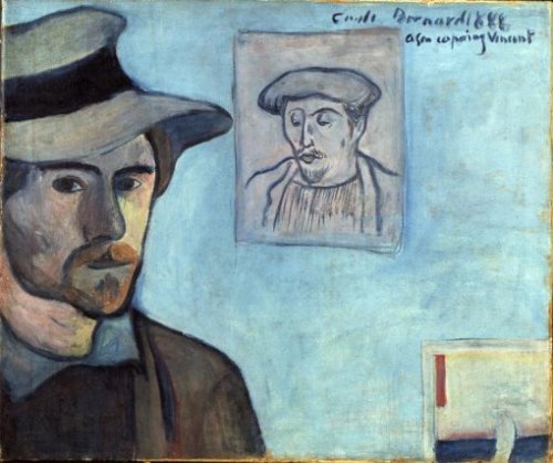 Ressam : Emile Bernard (1868-1941)
Resim : Self-portrait with portrait of Paul Gauguin (1888)
Nerede : Van Gogh Museum, Amsterdam, Hollanda
Boyutu : 46,5 cm x 55,5 cm
Fransız post-impressionist ressam Bernard, sanatını izlenimcilikten ayırmak için...