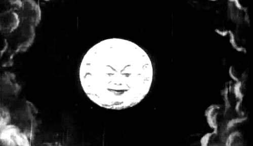 Resultado de imagen de le voyage dans la lune gif