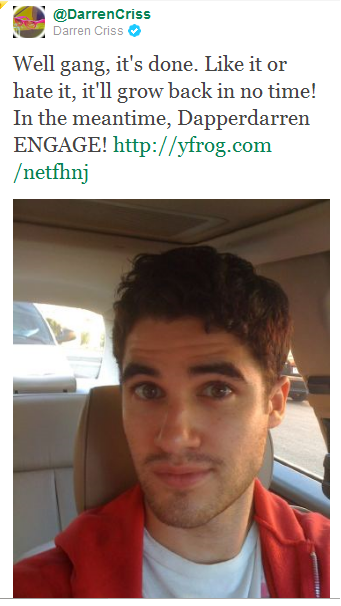 alsiber - Darren Appreciation Thread: General News about Darren for 2017 - Page 10 Tumblr_ln2pbn24Y61qhnohv