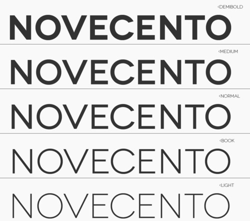 novecentowide font free