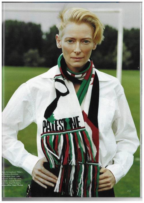 Tilda Swinton in Vogue Magazine, November 2011.