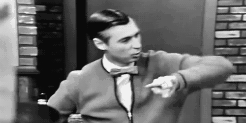 Image result for fred rogers gif