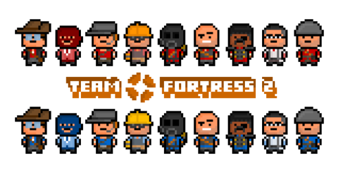 team fortress 2 pyro pixel