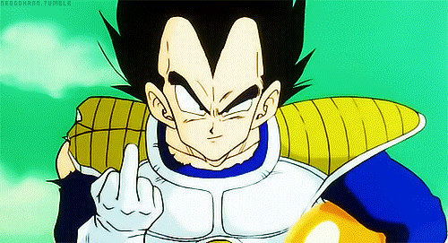 Anime middle finger gif