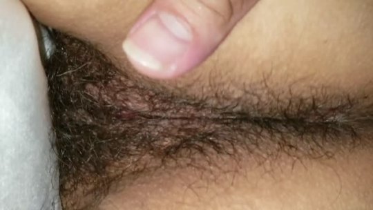 hairymexicanwife:  Massaging and taking a peek at my wife’s