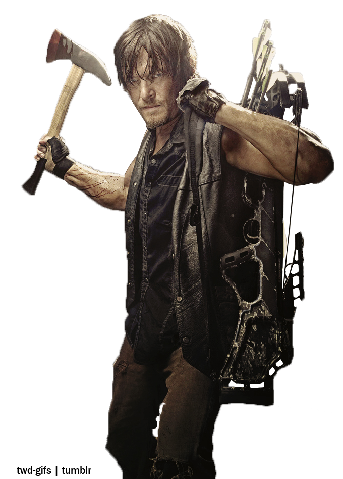 twd-gifs (Transparent Daryl Dixon to kick some ass on your...)