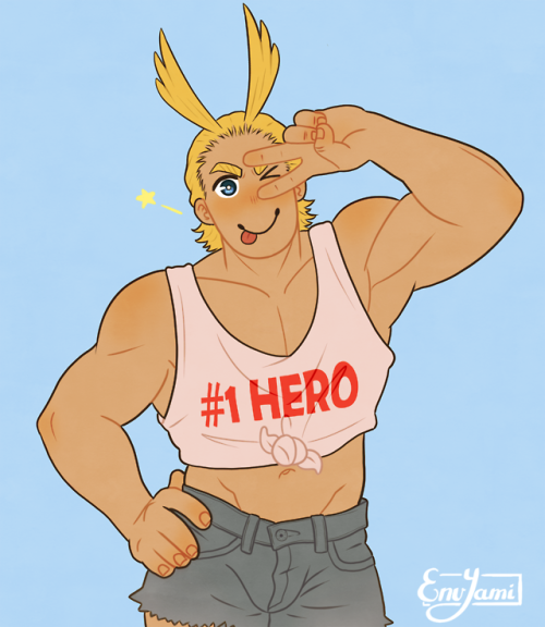 envyami:A cute All Might.Inspired by tunabelly on twitter