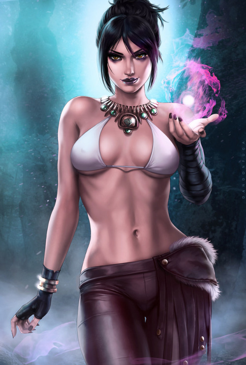 dandon-fuga:Morrigan from Dragon AgeNSFW...