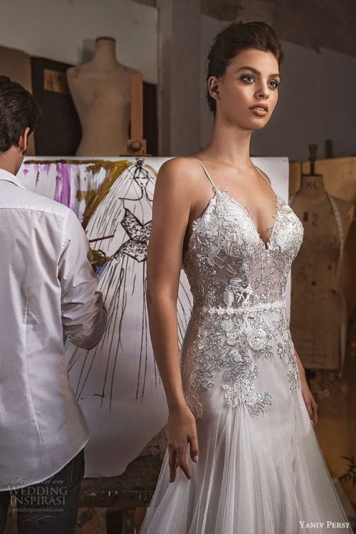 (via Lavish by Yaniv Persy Fall 2019 Wedding Dresses — “Blossom...