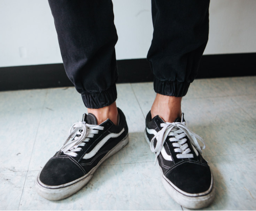 black vans with rose gold