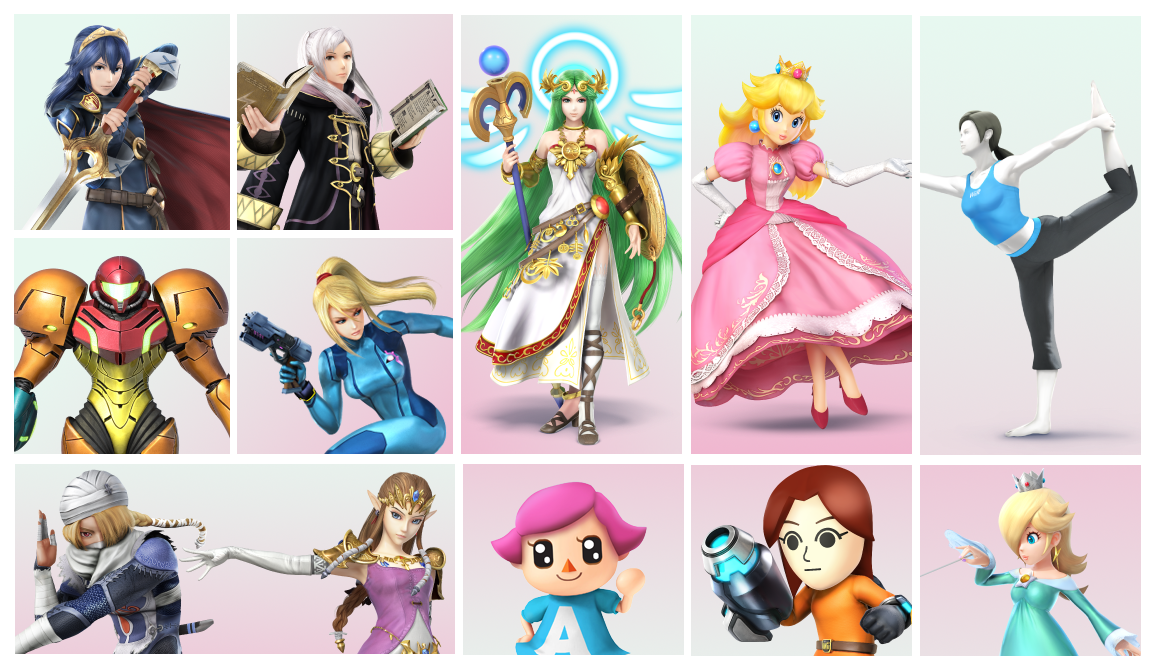 The women of Smash ⊟ The original Smash Bros. had... - Tiny Cartridge