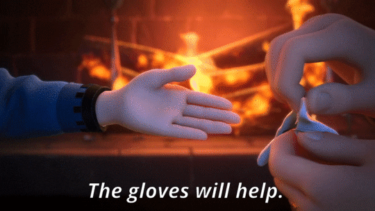 Image result for the glove will help gif"