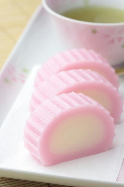 Pink wagashi