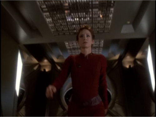 fluorescentbrains:this shot of kira storming down the hall on...