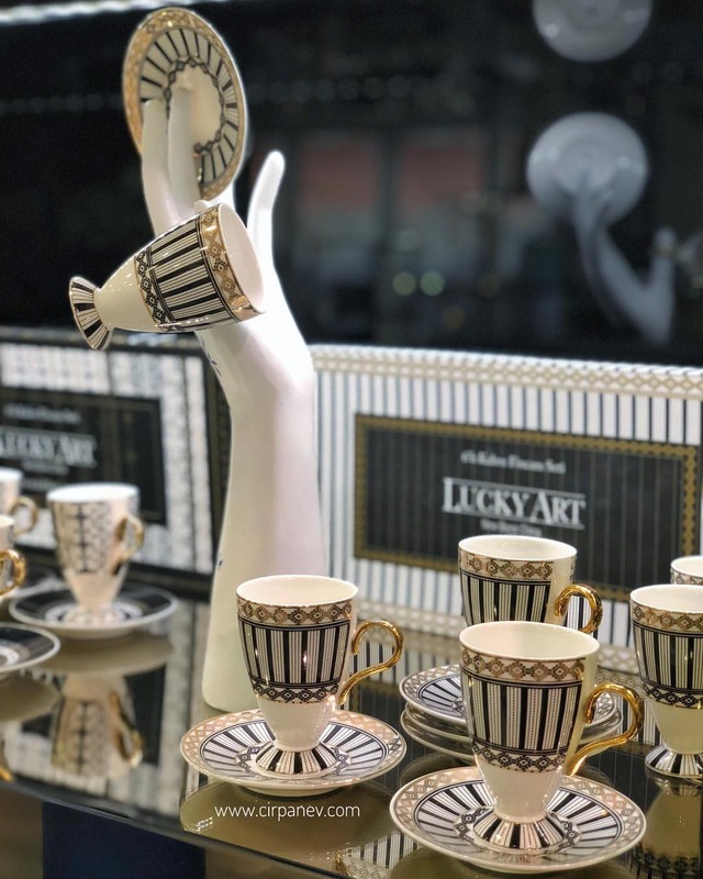 Çırpan Ev�den — 3 farklı desen Lucky Art ayaklı Türk Kahvesi…