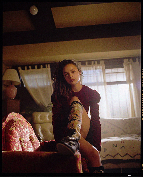 elslehughes:Sasha Lane photographed by Daniel Regan for Oyster...