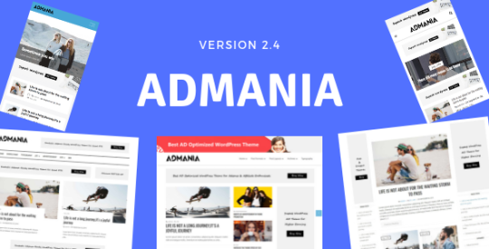 Admania v2.4.6 – AD Optimized WordPress Theme Nulled