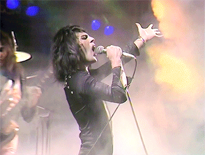 freddie mercury gif live aid