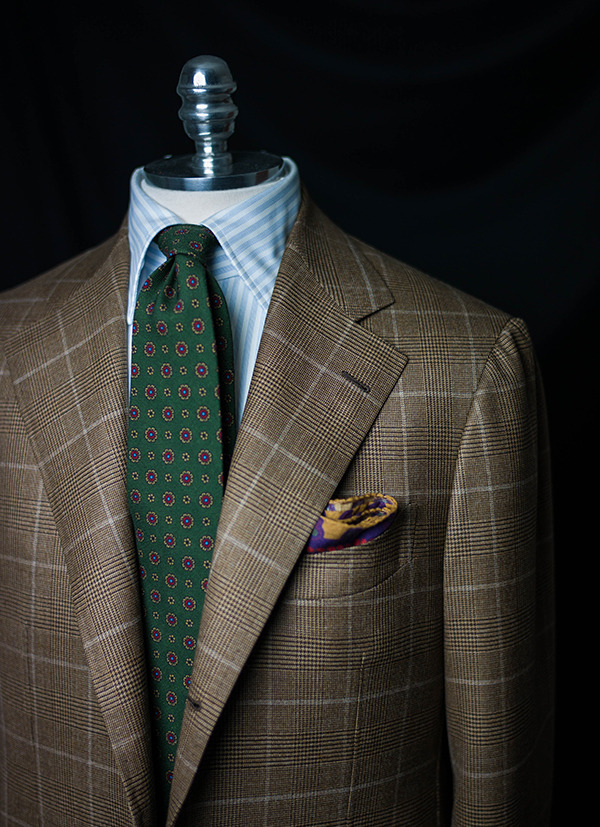 B&TAILOR — Brown Glen Plaid Sports Coat