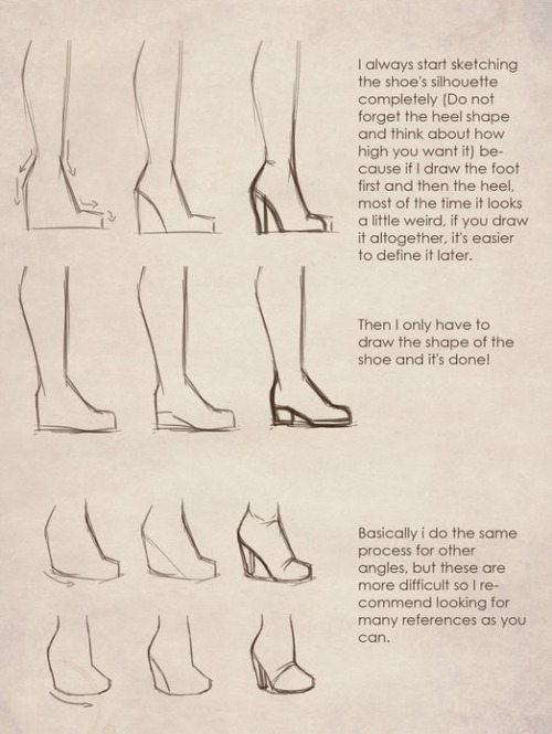 thereisinkinmylungs:anatoref:High HeelsRow 1: Left...