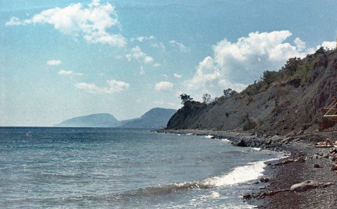 Beach near Alushta in Crimea (1969)