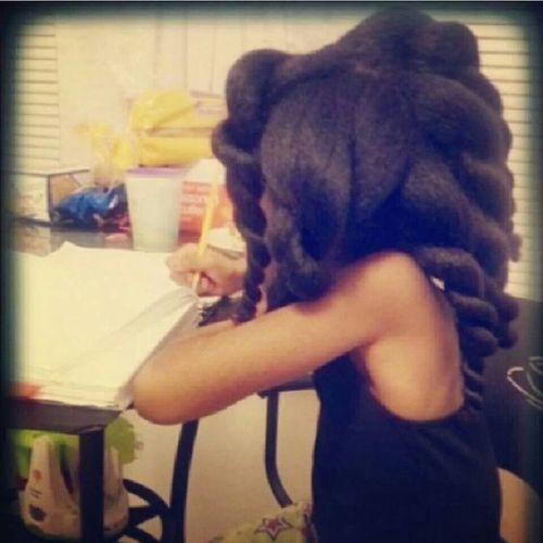 naturalhairqueens:The thickness in her hair though! This child...