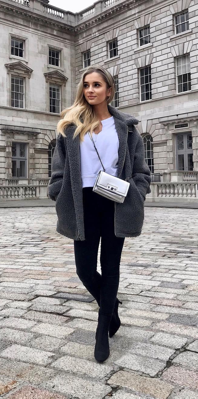 vogue runway, high fashion, apparel, fashionblogger, streetstyle Saturday strolling in my fave missguided teddy bear jacket Cosy AF Head over to my 21buttons.uk account for links , topshopstyle , babesofmissguided , Accessorizer , somersethouse 