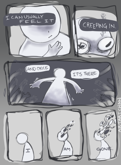 artartchan:a comic about dissociation. 