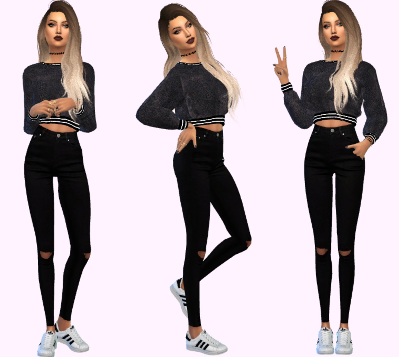 Sims 4 Costum Content — sms4lb: Casual Lookbook #5 Hair - @simpliciaty ...