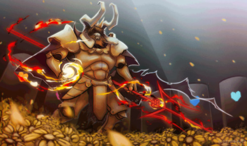 sepphyr:quick Asgore painting ^^I haven’t done much in a while...