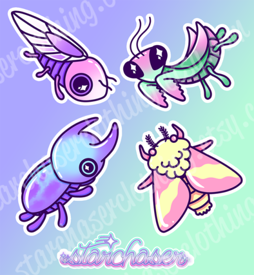 These buggos will be available as stickers this week!