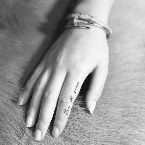 By Christopher Vasquez, done at West 4 Tattoo, Manhattan.... vasquez;small;finger;life;line art;languages;tiny;ifttt;little;english;so it goes;minimalist;quotes;other;english tattoo quotes;fine line