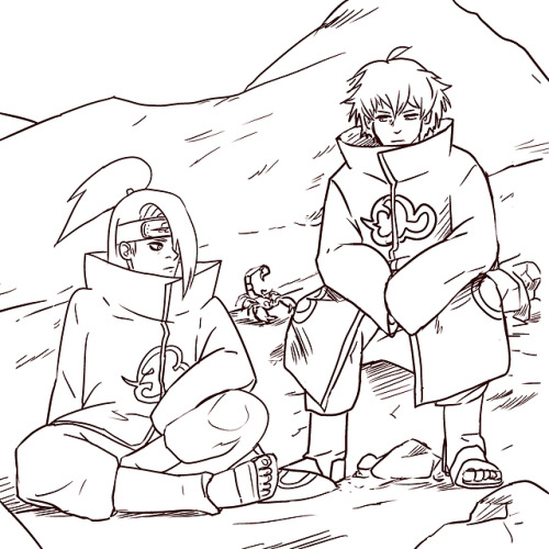 evartandadam:.. .Adventures in the desert with Sasori!“You...