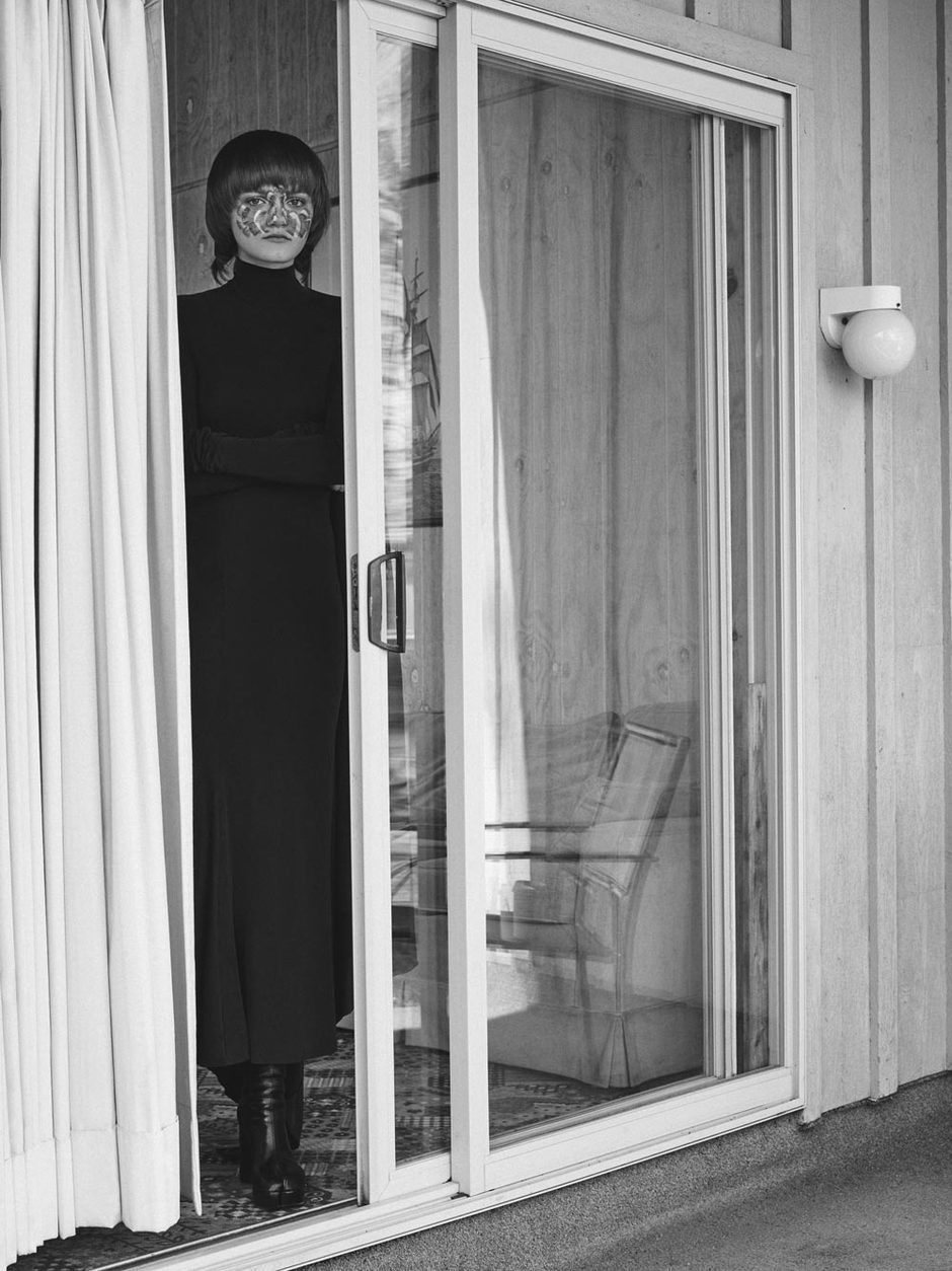 <p>Photo by Hans Neumann for Totokaelo Collection. Shot at the Silver Sands Motel in Greenport, N.Y. Model is Peyton Knight.</p>