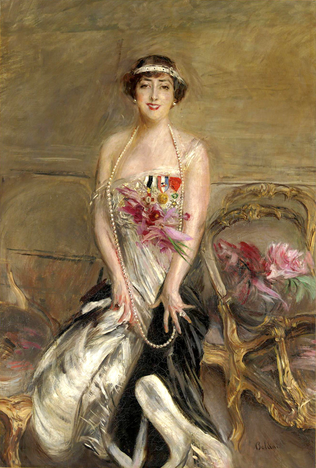 Portrait of Lady Michelham. 1917. Giovanni Boldini (1842-1931)