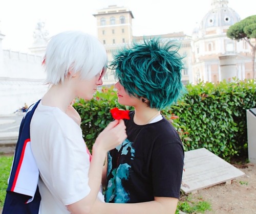 kinnme: Shouto and Izuku visiting Rome Me as...