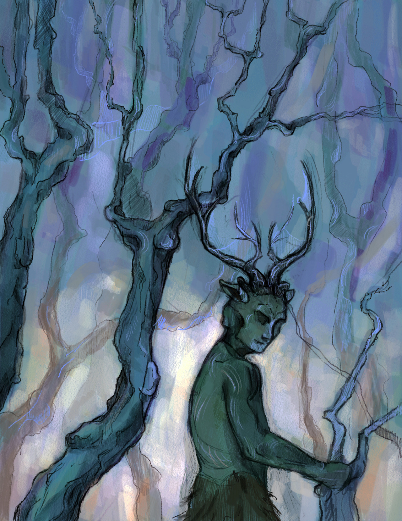 Demons in the woods https://marichka.tumblr.com/ — Immediately post your art to a topic and get feedback. Join our new community, EatSleepDraw Studio, today!