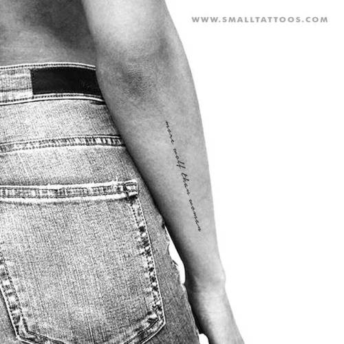 ‘More wolf than woman’ temporary tattoo, get it here... temporary