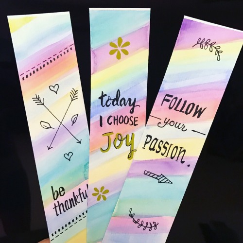 Craftic — Watercolor Bookmarks