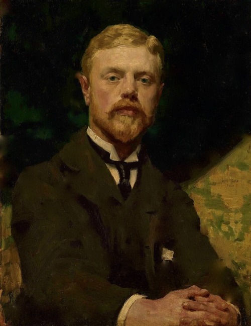 Henry Scott Tuke Self-Portrait of the Artist Half-Length