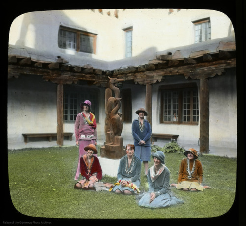 pogphotoarchives:Indian Detour couriers in the courtyard of the...