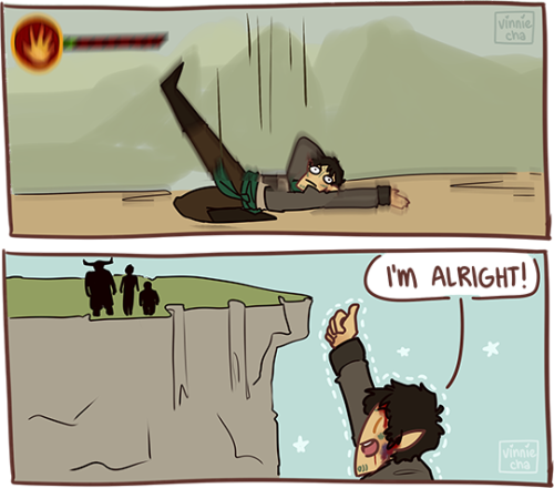 vinnie-cha:hurling yourself off of cliffs is the most...